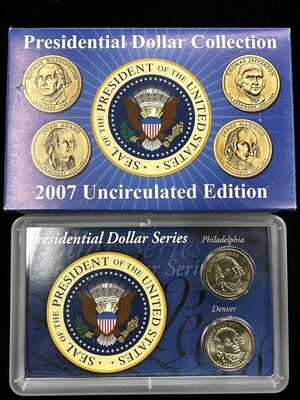2007 Uncirculated Edition Presidential Dollar Collection - James Madison