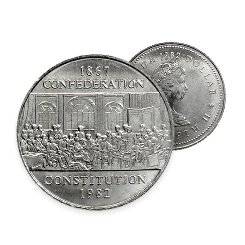 Canada $1 Dollar 1992 Original Roll Constitution