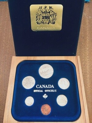 Canada 6 Coin Set with case 1982