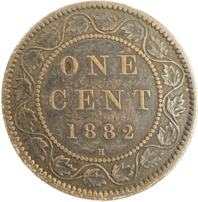 Canada 1 Cent 1882H VF-20 OBV #1 Coin