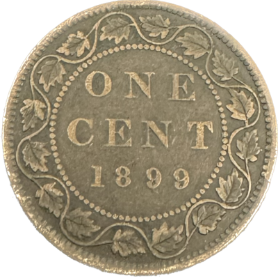 Canada 1 Cent 1899 VG-10 Coin