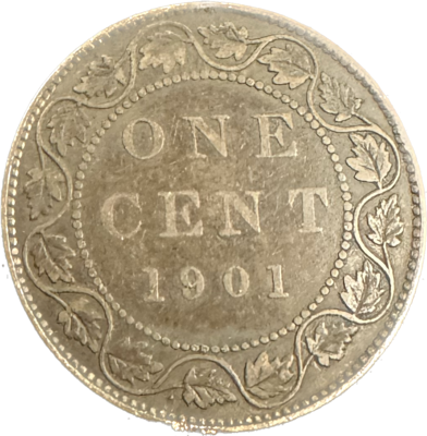Canada 1 Cent 1901 F-12 Coin