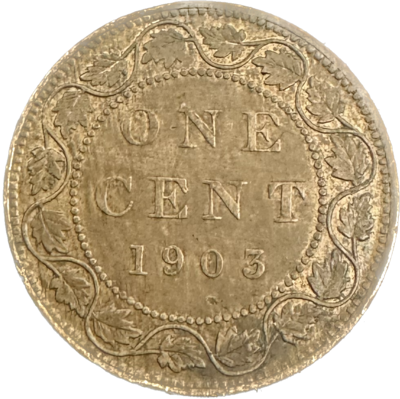 Canada 1 Cent 1905 AU-50 Coin