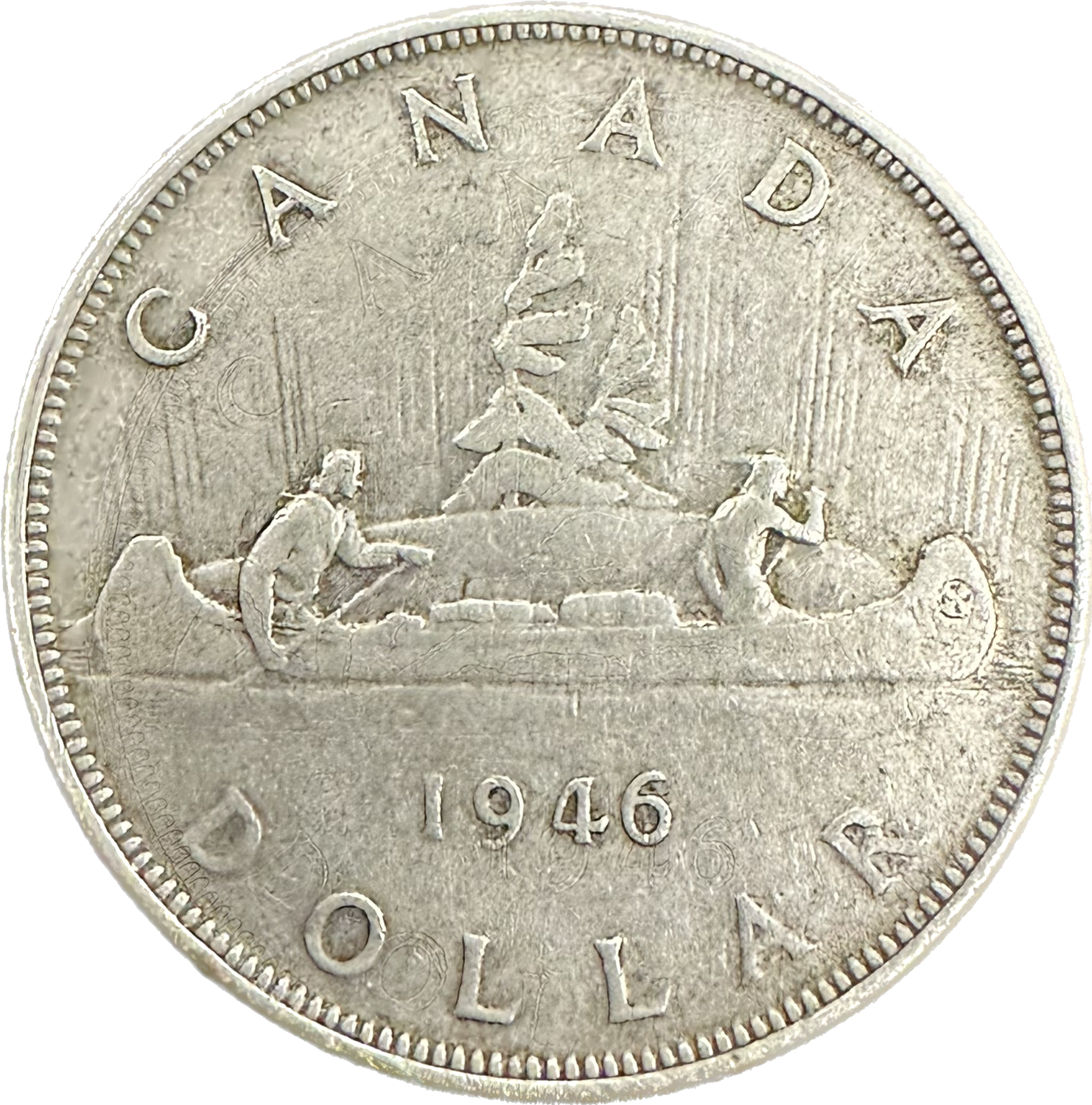 Canada Silver Dollar 1946 F-15 Coin