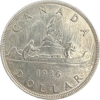 Canada Silver Dollar 1936 MS-64 Coin