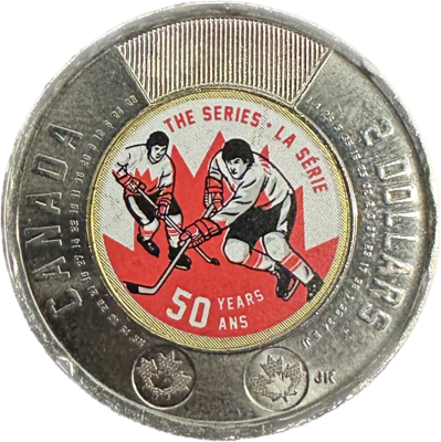Canada 2 Dollars 2022 Hockey Toonie Coin