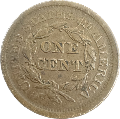USA 1 Cent 1852 VF-35 Coin