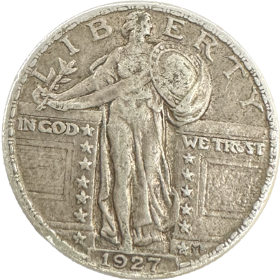 USA 25 Cents 1927 EF-45 Coin