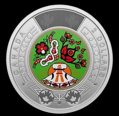 Canada 2 Dollars 2023 National Indigenous Peoples Day Toonie Coin