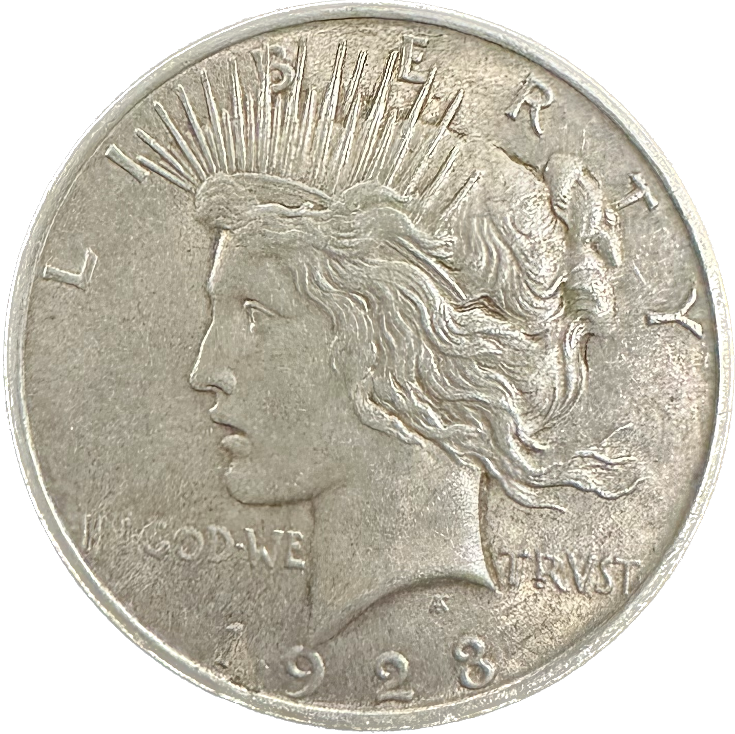 USA 1 Dollar 1923 Peace Dollar AU Coin