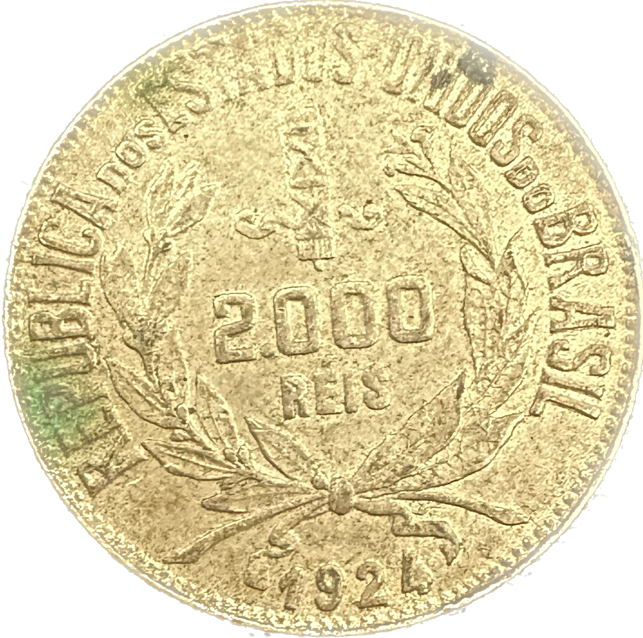 Brazil 2000 Reis 1924 Coin