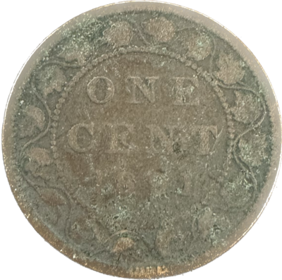 Canada 1 Cent 1891 G-4 LDLL Coin