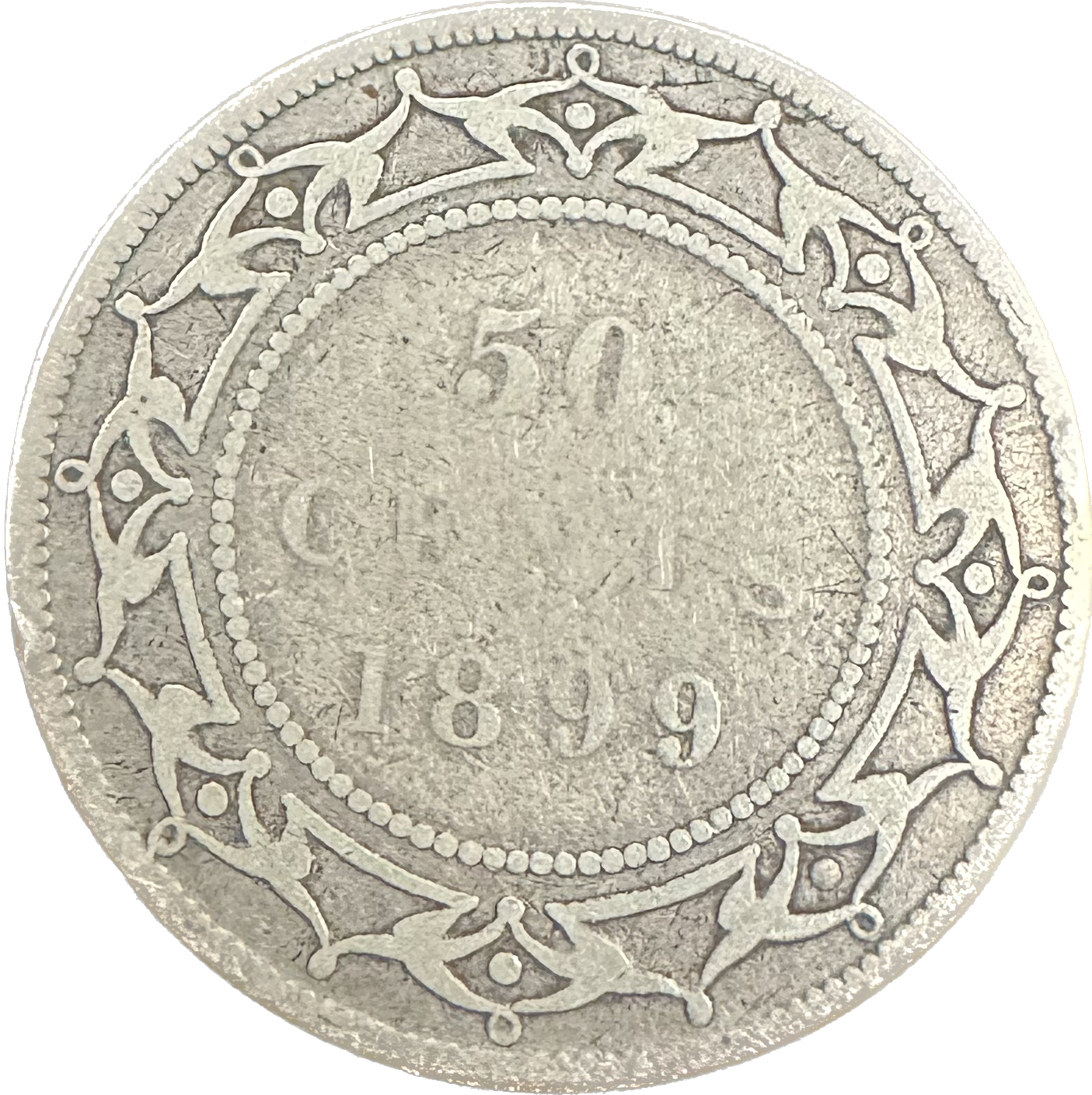 Canada Newfoundland 50 Cents 1899 G-4 N9 Coin