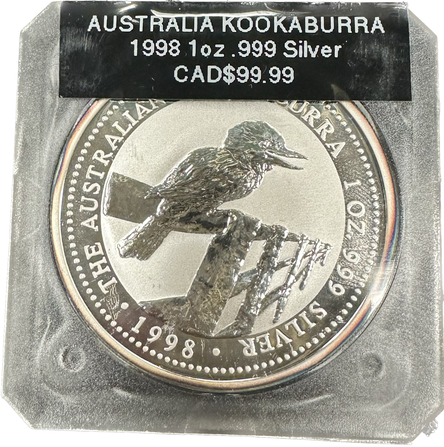 Australia Kookaburra 1 Dollar 1oz .999 Silver 1998 Silver Coin