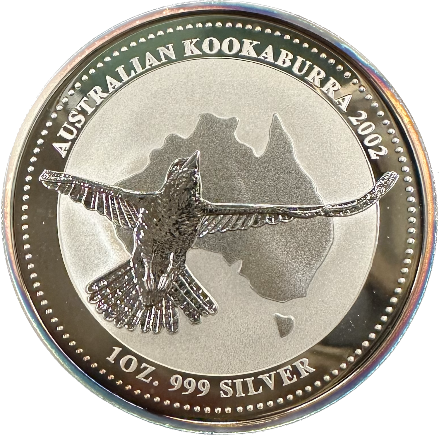 Australia Kookaburra 1 Dollar 1oz .999 Silver 2002 Silver Coin