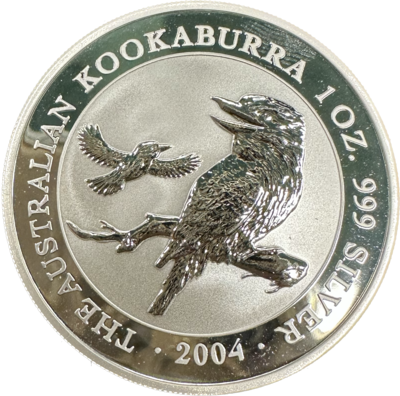 Australia Kookaburra 1 Dollar 1oz .999 Silver 2004 Silver Coin