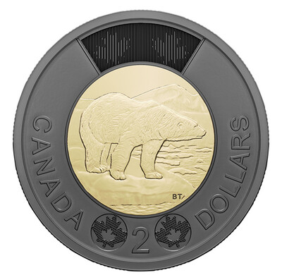 Canada 2 Dollars 2022 Black Toonie Coin