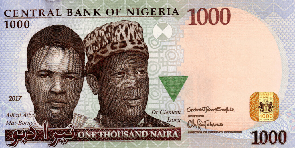 Nigeria 1000 Naira 2017 UNC Banknote P-36o Prefix Y/24 Paper Money