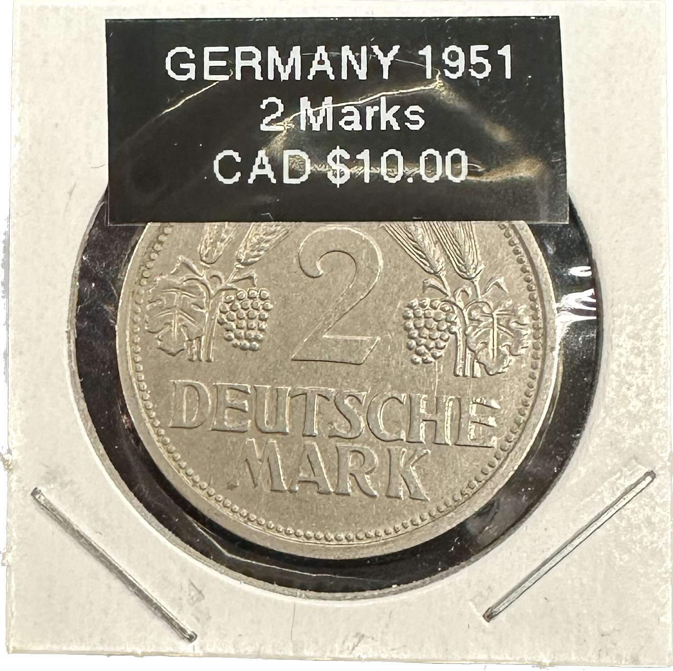 Germany 2 Marks 1951 Coin