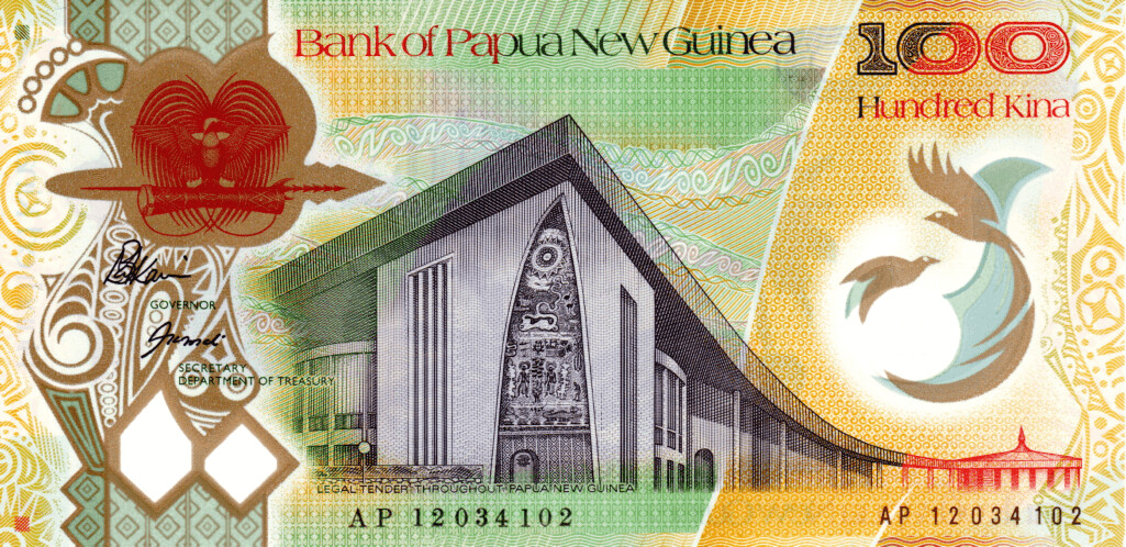 Papua New Guinea 100 Kina 2012 UNC Polymer Banknote P-44 Prefix AP Bakani-Tosali Sig. Paper Money