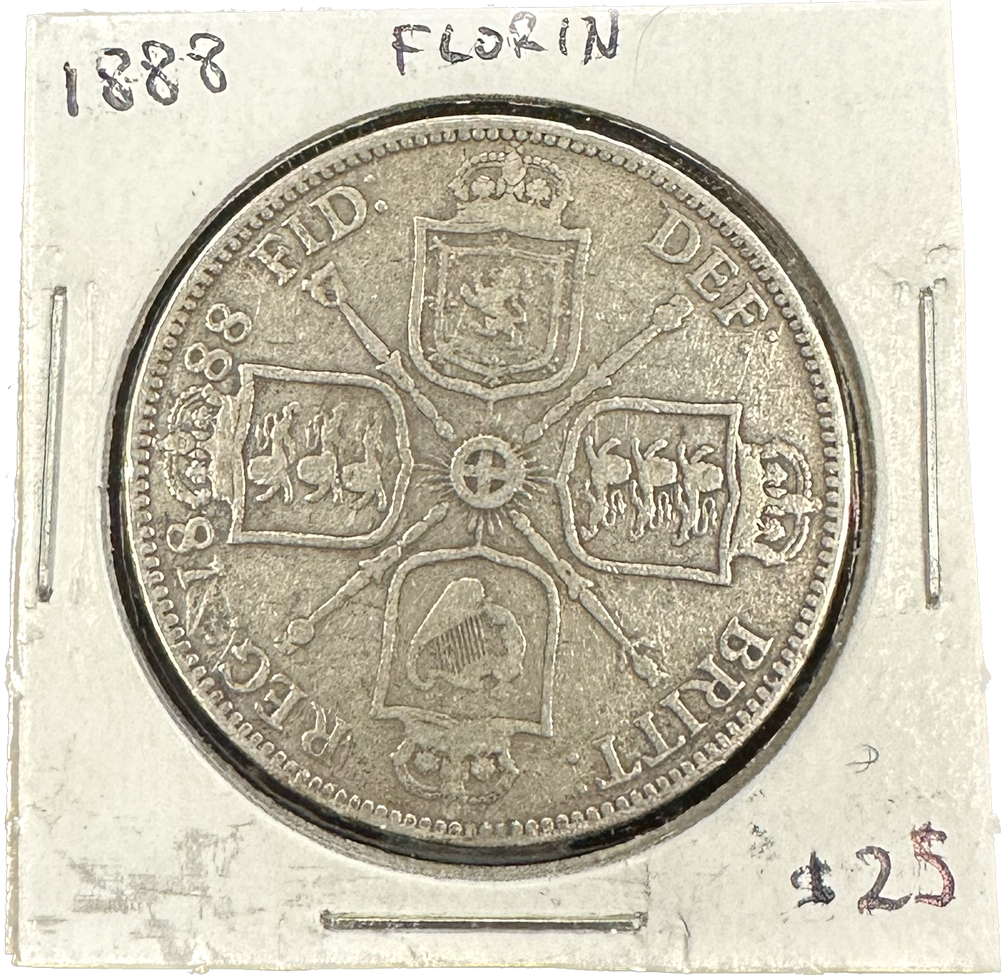 Great Britain 1 Florin 1888 Silver Coin