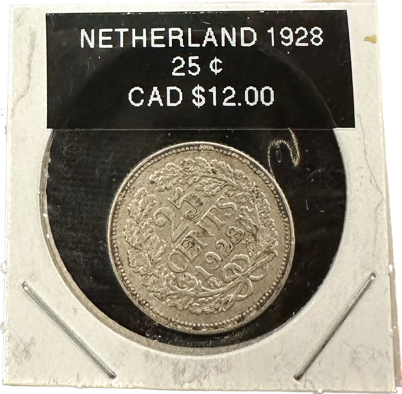 Netherlands 25 Cents 1928 Coin