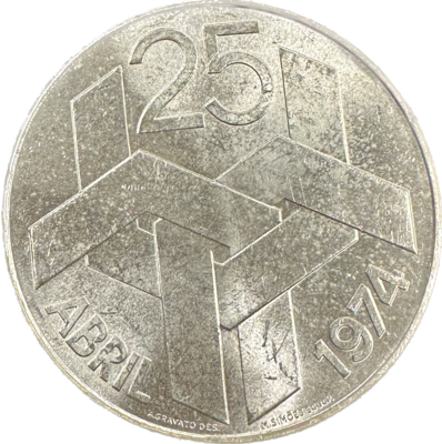 Portugal 250 Escudos 1974 KM-604 25gr 68% 0.5466oz ASW Silver Coin