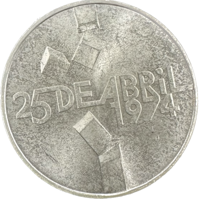 Portugal 100 Escudos 1974 KM-603 15gr 65% 0.3135oz ASW Silver Coin