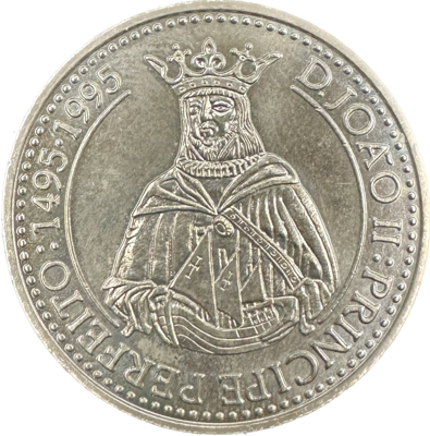 Portugal 500 Escudos 1996 KM-702a 14gr 92.5% 0.4164oz ASW Silver Coin