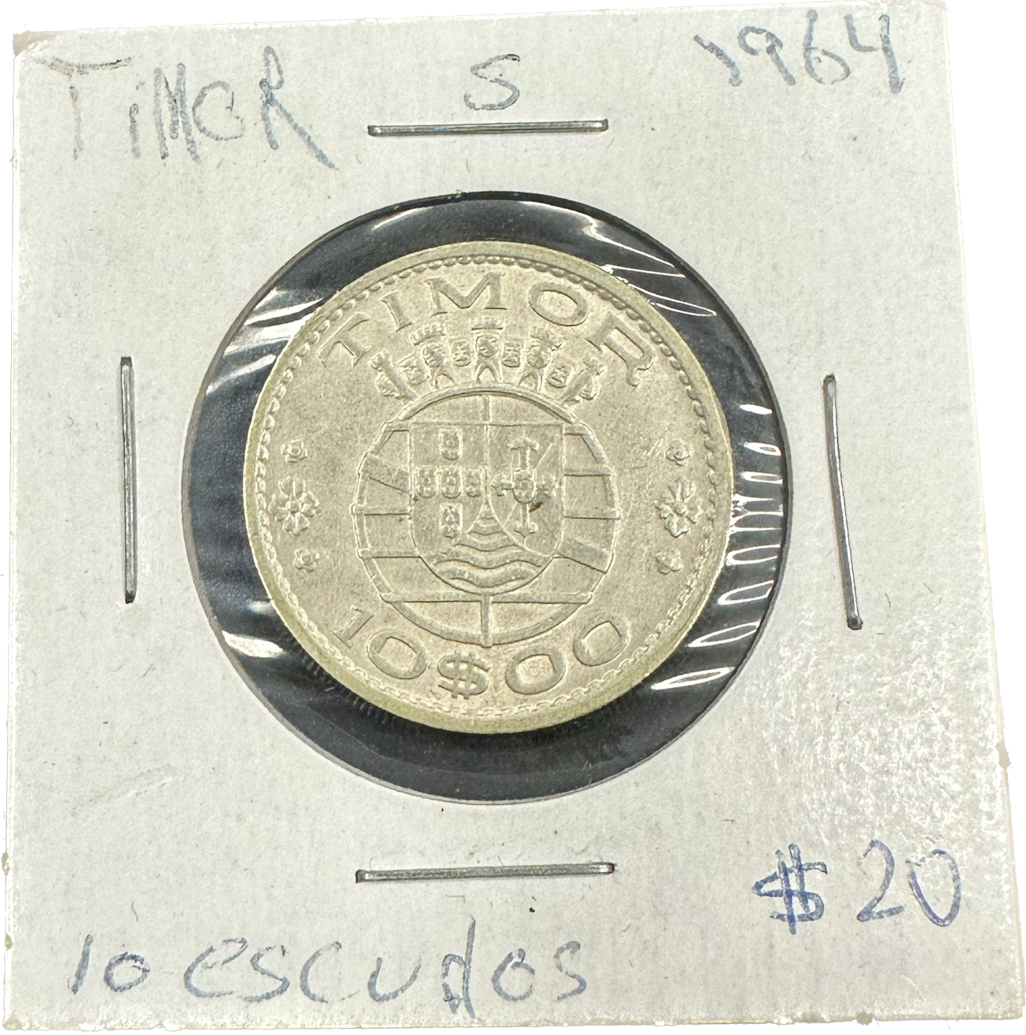 Timor 10 Escudos 1964 Coin