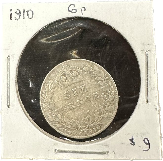 Great Britain 6 Pence 1910 Coin
