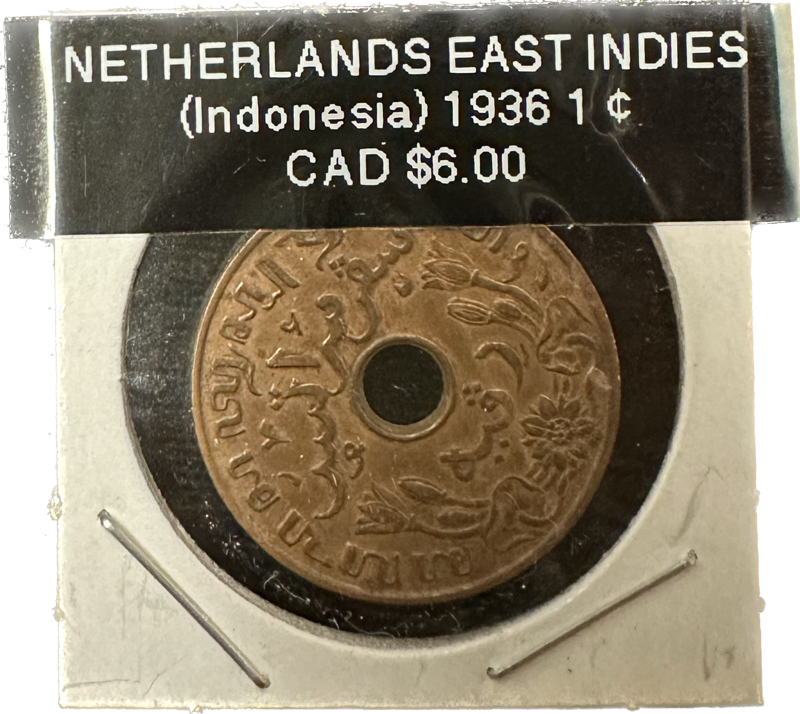 Netherlands East Indies (Indonesia) 1 Cent 1936 Coin