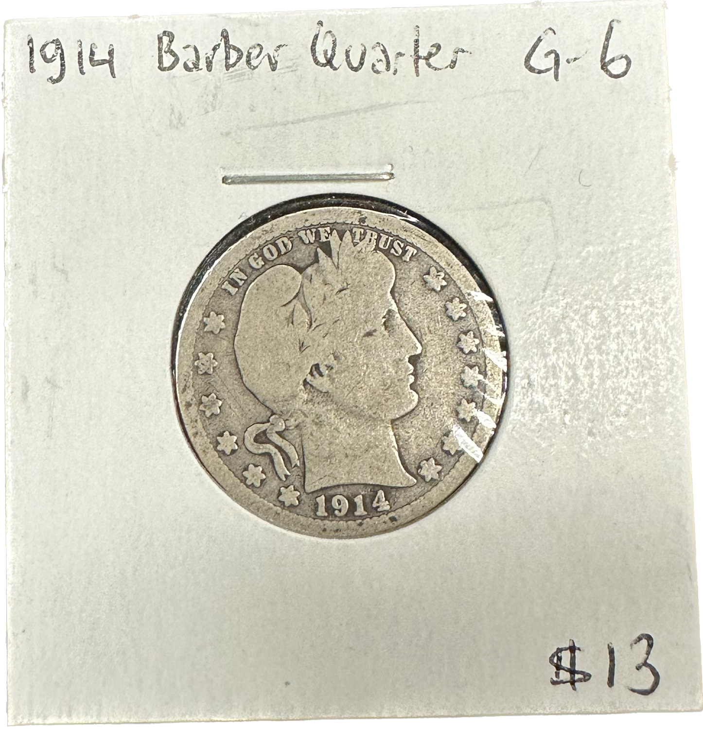 USA Barber Quarter 1914 G-6 Coin