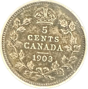 Canada 5 Cents 1903 VF-20 Coin
