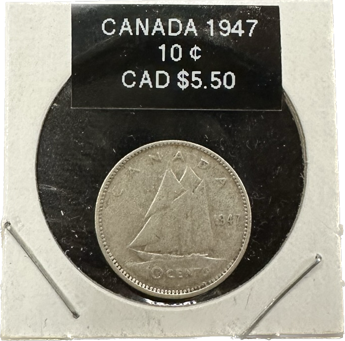 Canada 10 Cents 1947 Coin