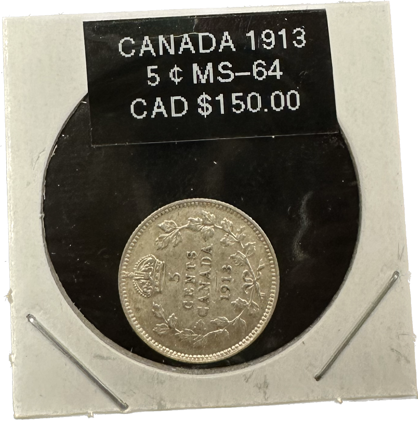 Canada 5 Cents 1913 MS-64 Coin