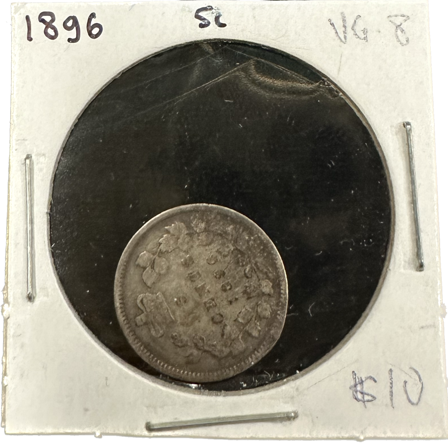 Canada 5 Cents 1896 VG-8 Coin