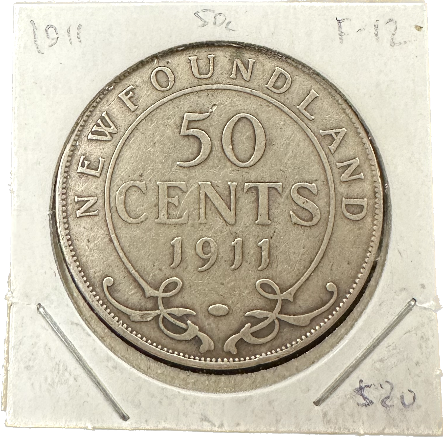 Newfoundland 50 Cents 1911 F-12 Coin