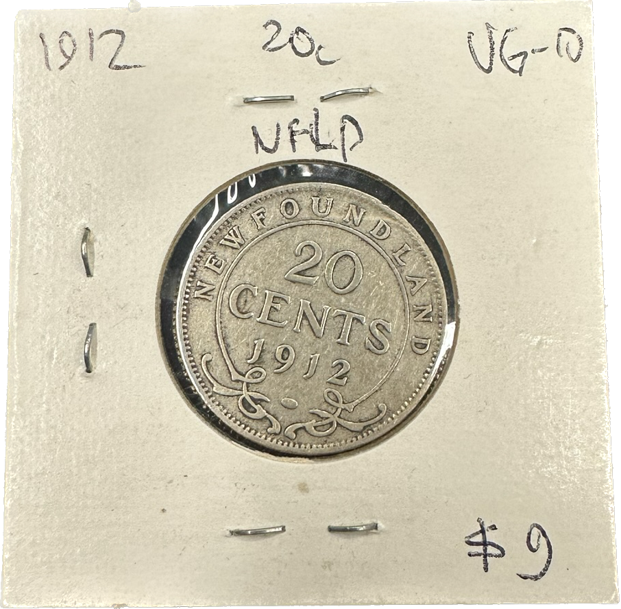 Newfoundland 20 Cents 1912 VG-10 Coin