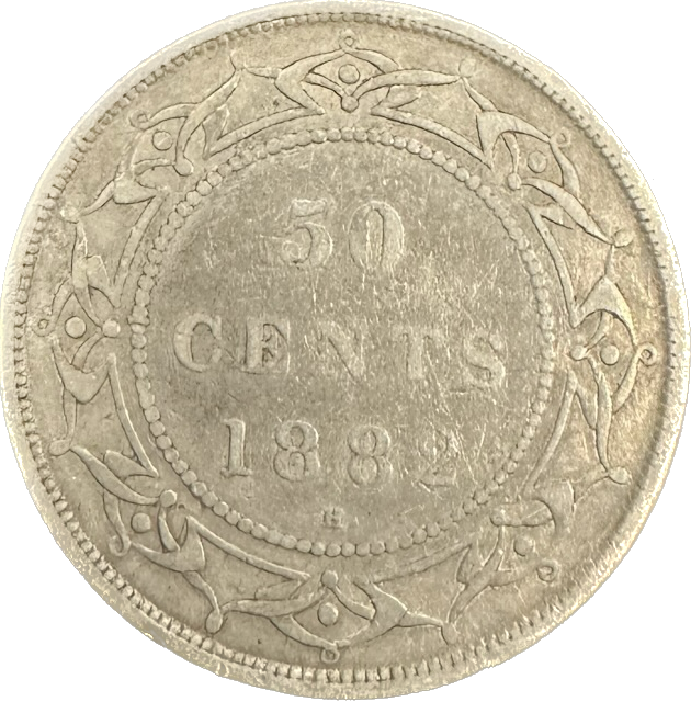 Newfoundland 50 Cents 1882H VF-20 Victoria Coin
