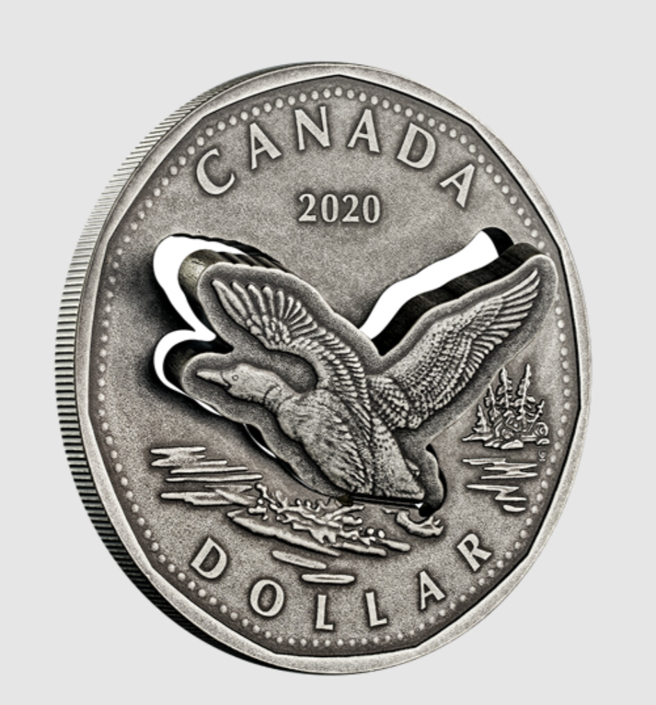Canada 2 oz. Pure Silver Coin - From the R&amp;D Lab: Flying Loon 2020