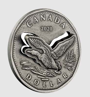 Canada 2 oz. Pure Silver Coin - From the R&amp;D Lab: Flying Loon 2020