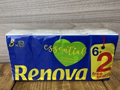 Lenços Renova Branco 6+2 grátis