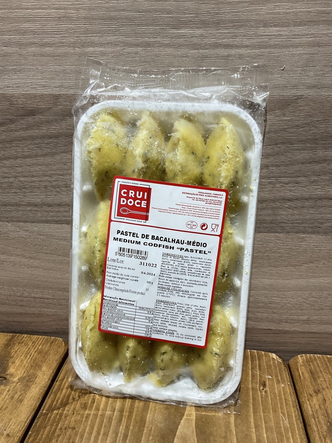 Pastel de Bacalhau- Medium 360g Cruice