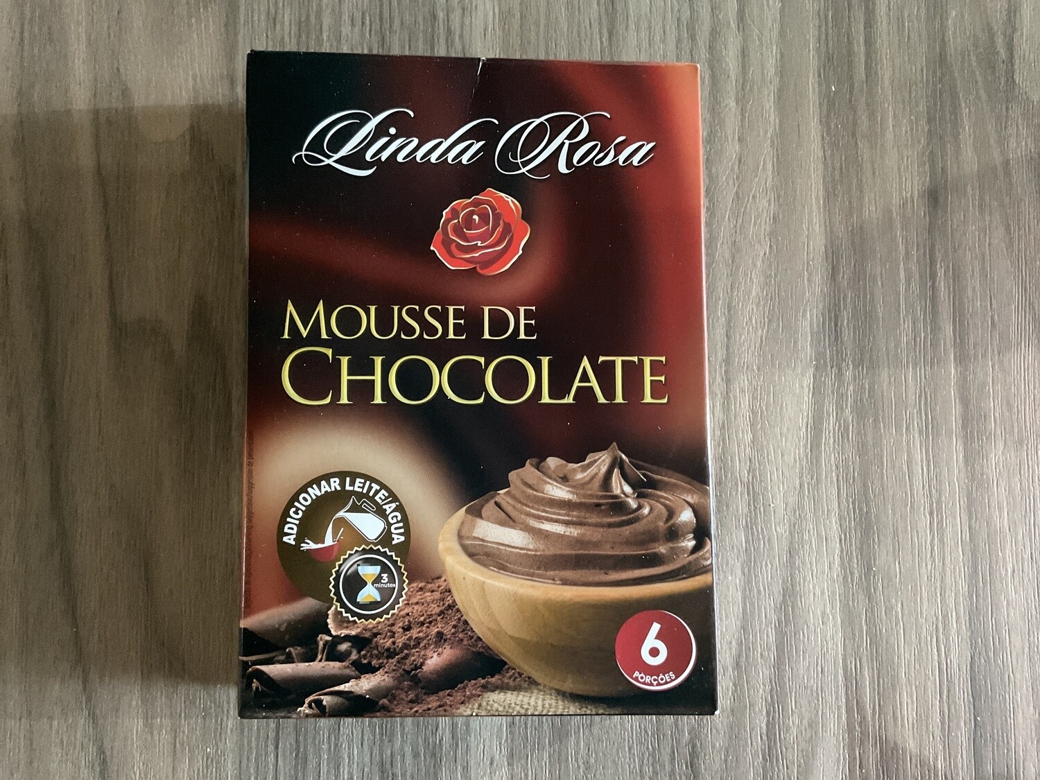 Mousse de Chocolate Linda Rosa 125g
