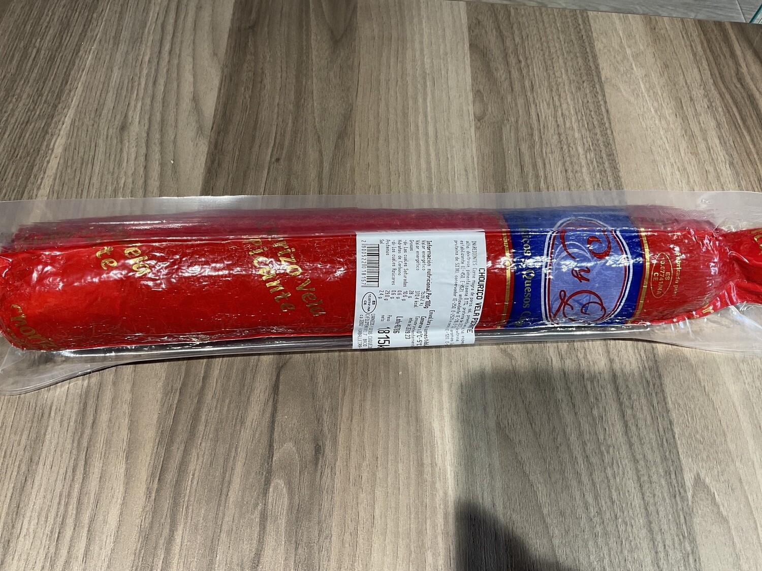 Chorizo  Vela  Picante Kg