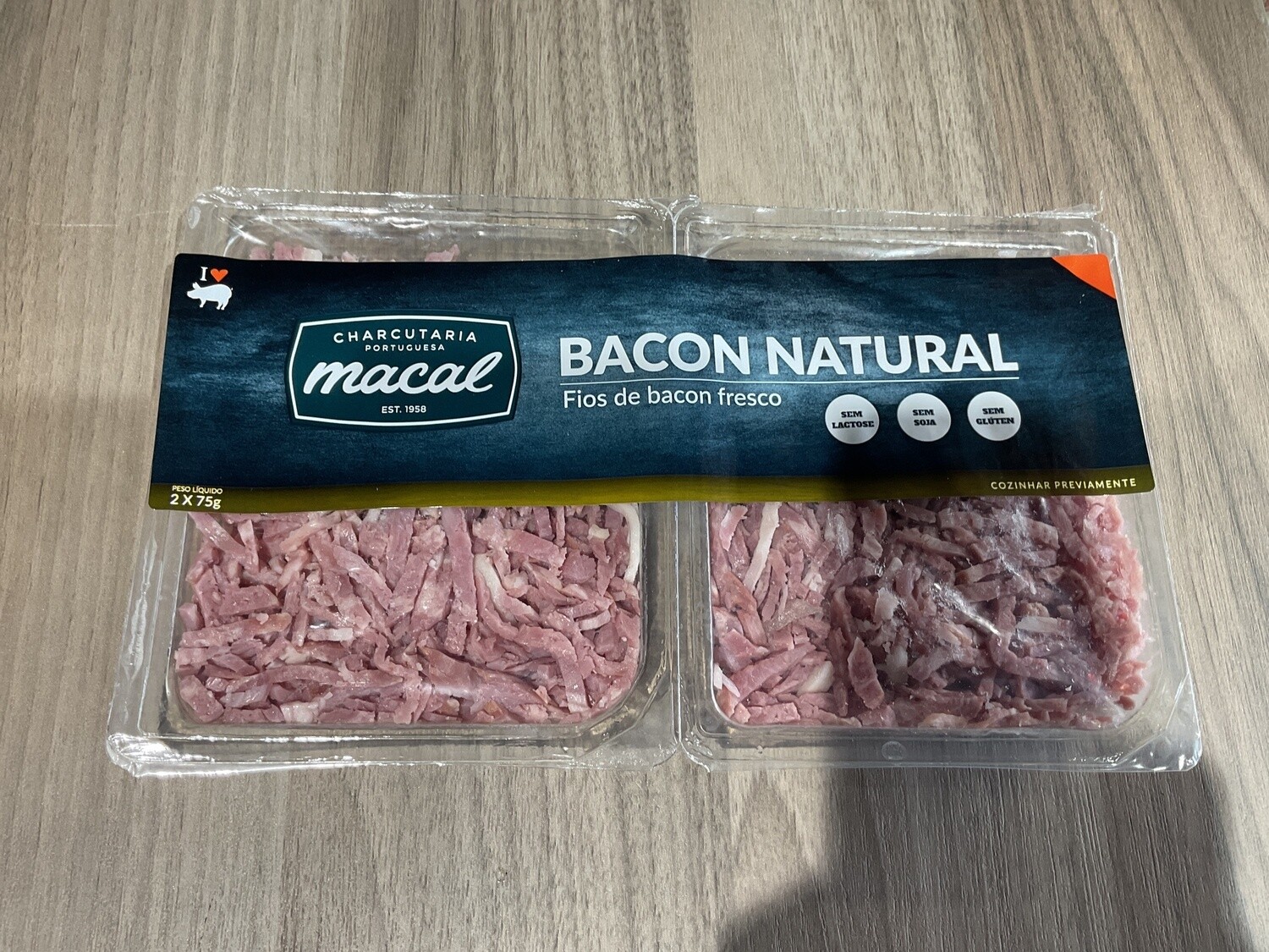 Fios de Bacon Natural 2x75g