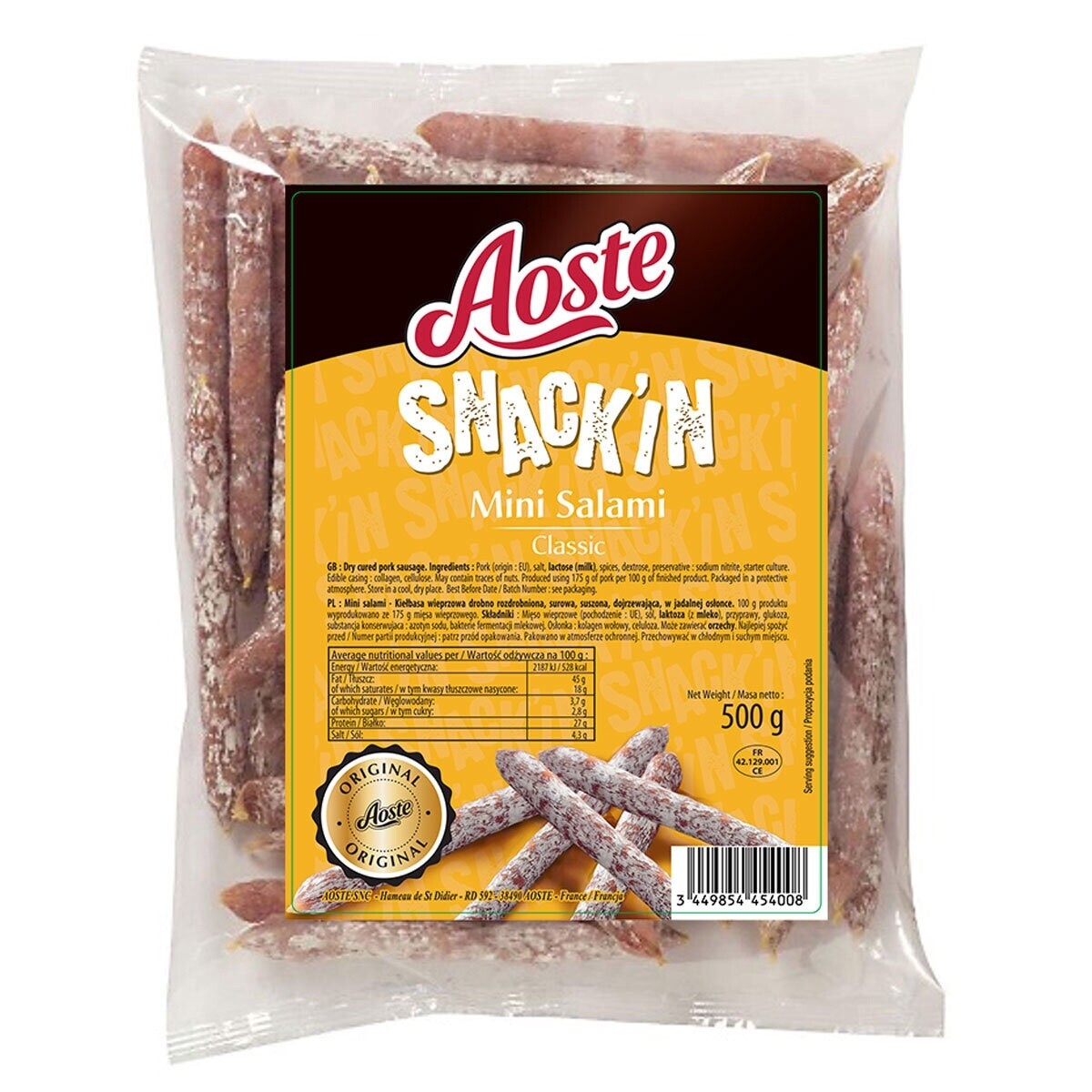 Snack’in Mini Salami 500g