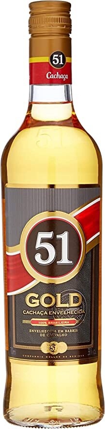51 Gold Aged Cachaça 38%Vol