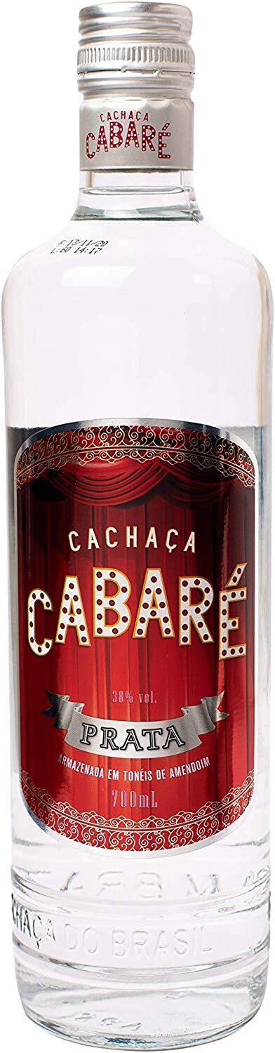 Cachaça Cabaré Prata 38%Vol 1L